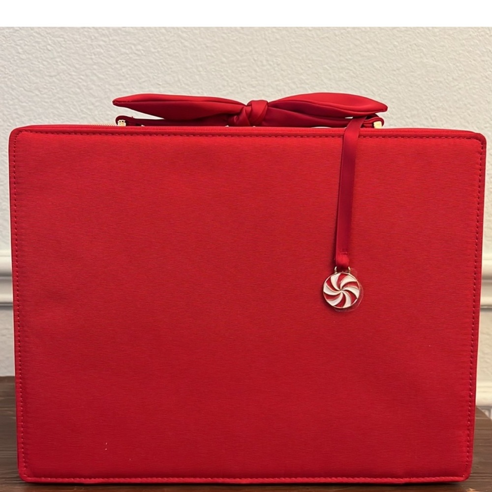 Estee Lauder Red and Pink Cosmetic Bag NWT - Picture 3 of 7